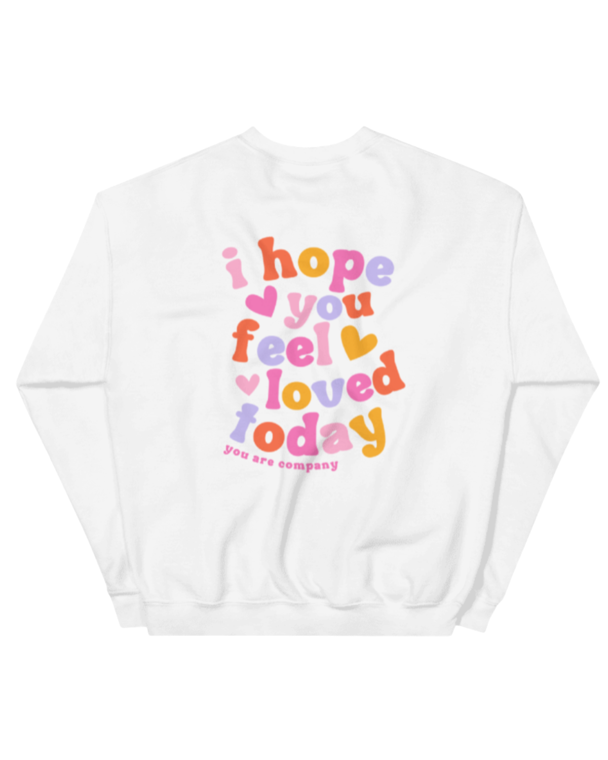 You Are Loved Multicolor Embroidered Crewneck