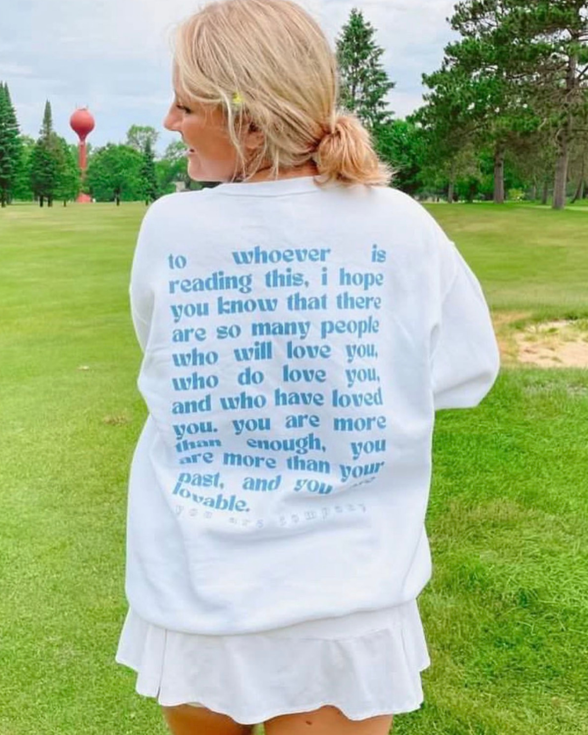 I HOPE YOU KNOW Crewneck | Indigo