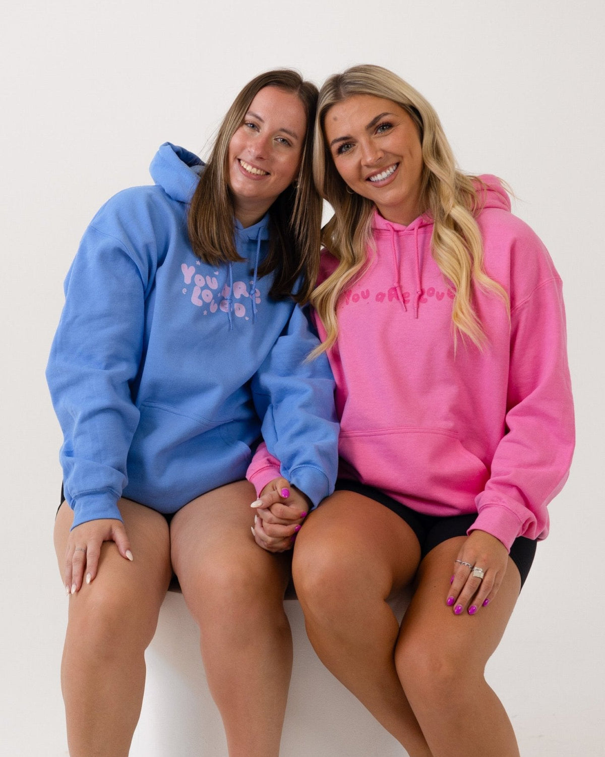 You Are Loved Violet Bubble Hoodie