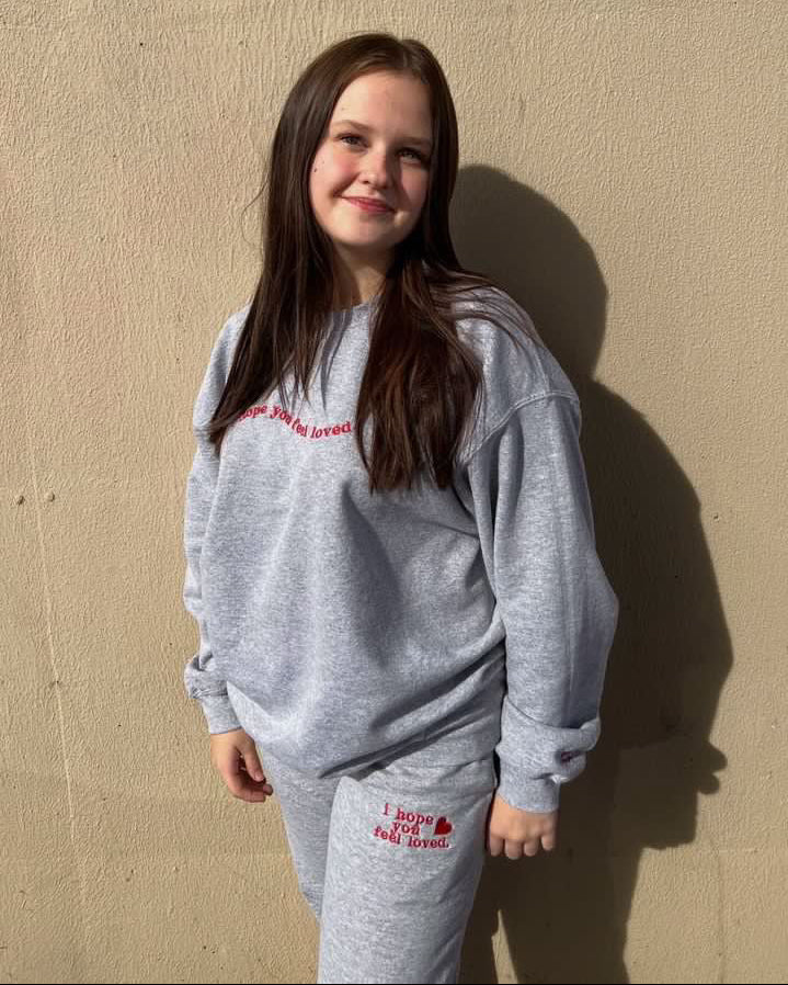 Valentine's Day Embroidered Crewneck