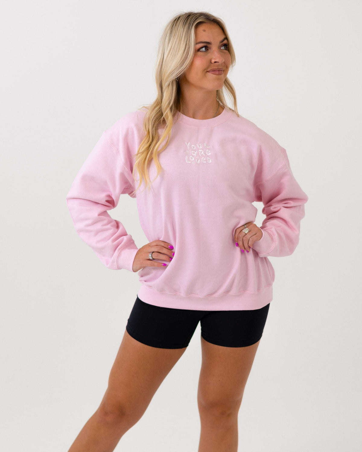 You Are Loved Bubble Crewneck