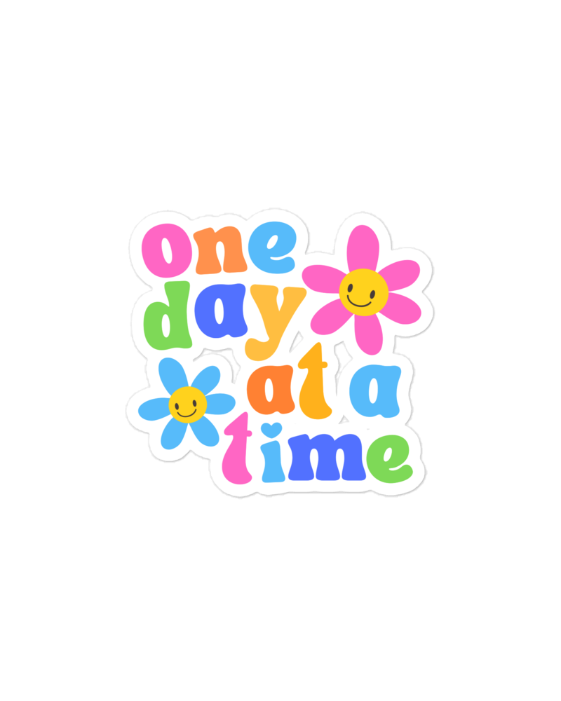 One Day Colorful Sticker