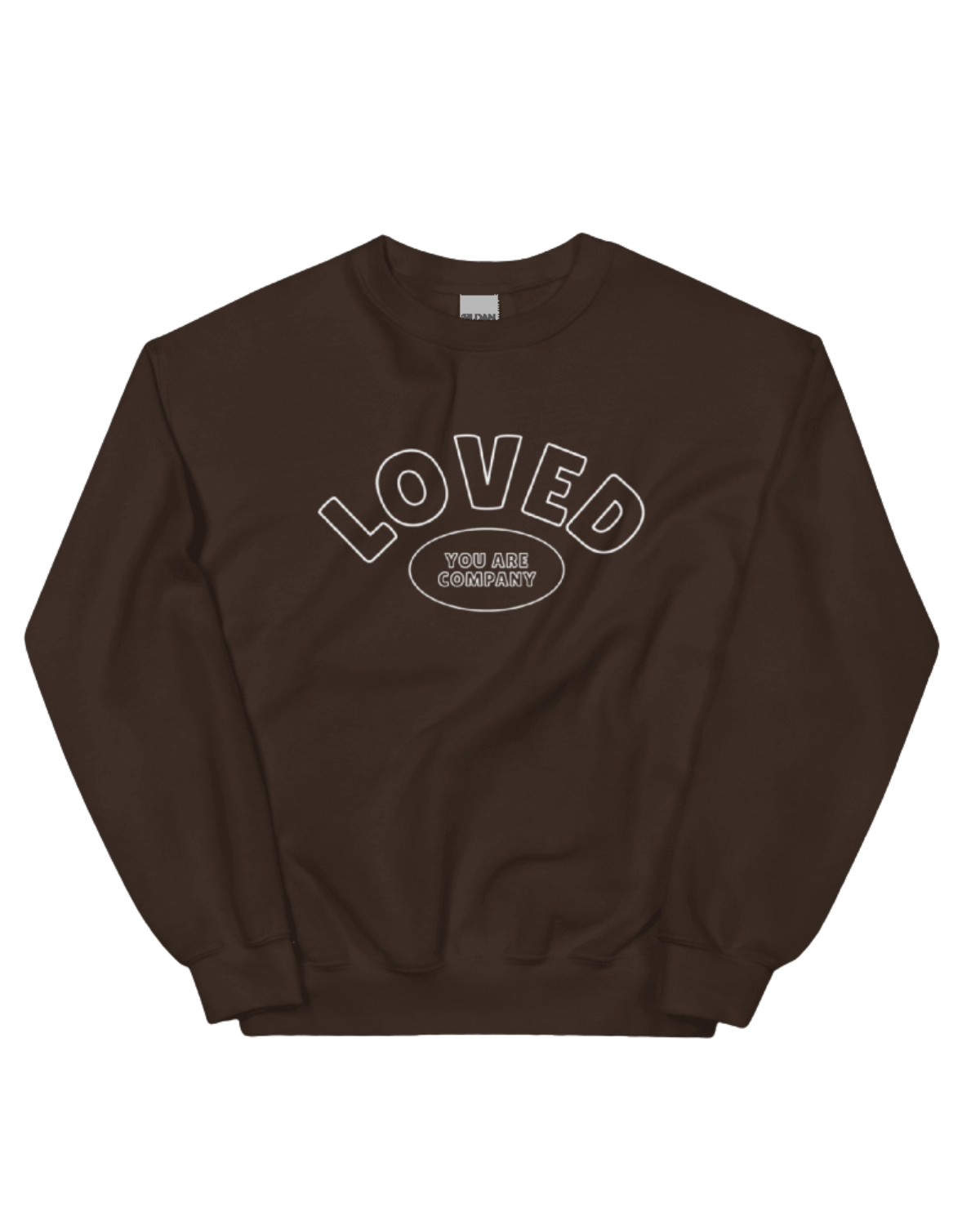 LOVED Embroidered Crewneck | Espresso