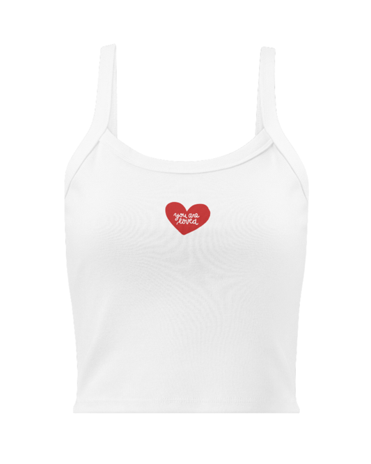 Embroidered Red Heart Tank