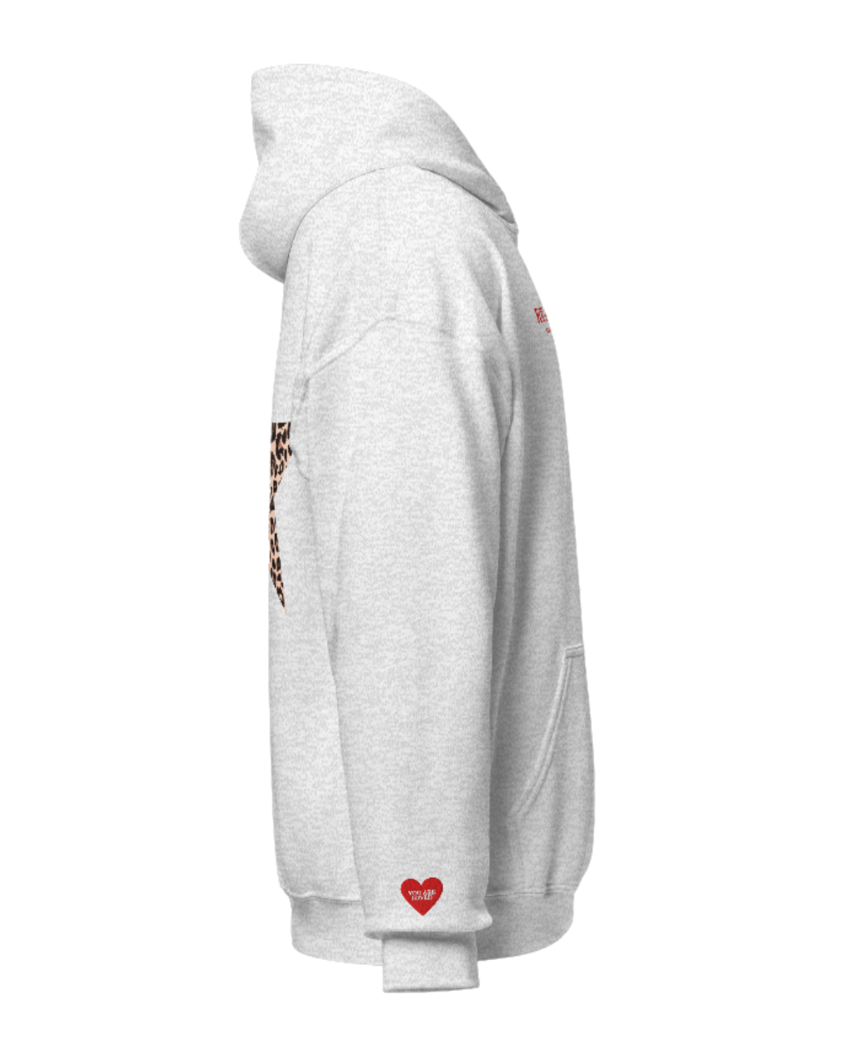 YOU ARE LOVED Embroidered Cheetah Hoodie