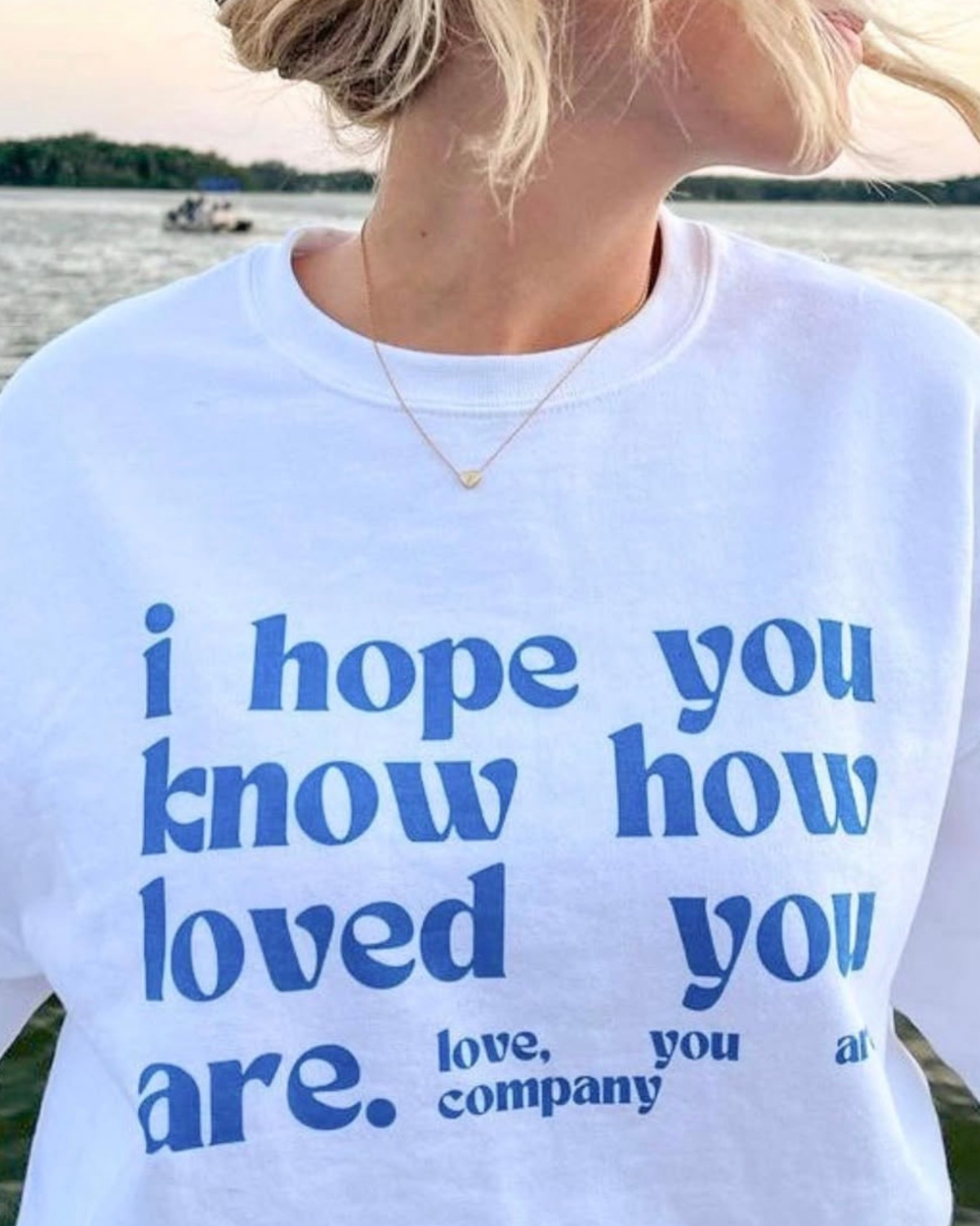 I HOPE YOU KNOW Crewneck | Indigo