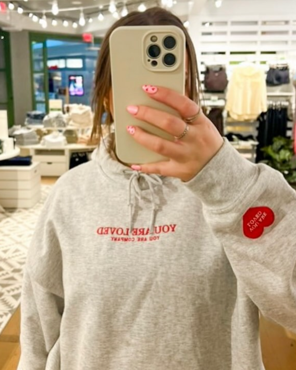 YOU ARE LOVED Embroidered Cheetah Hoodie